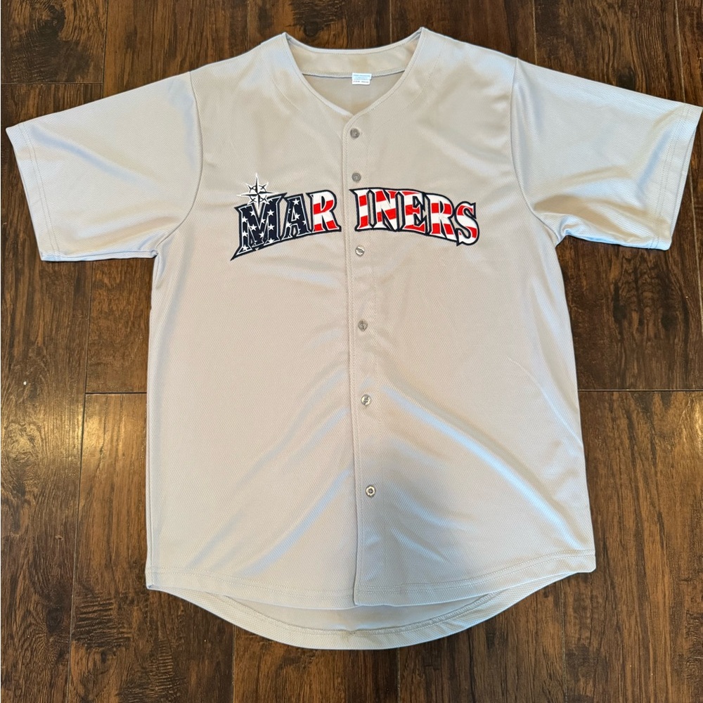 Seattle Mariners Salute To Armed Services/4th Of July American Baseball Jersey M